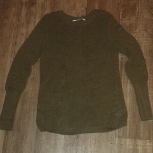 Max Studio Green Crew Neck Sweater